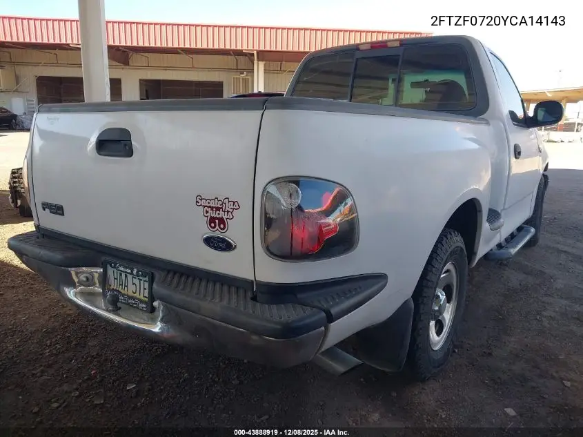 2FTZF0720YCA14143 2000 Ford F-150 Xl/Xlt
