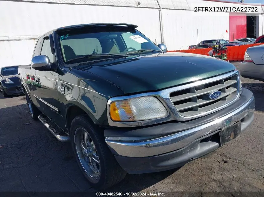 2FTRX17W71CA22722 2001 Ford F-150 Lariat/Xl/Xlt