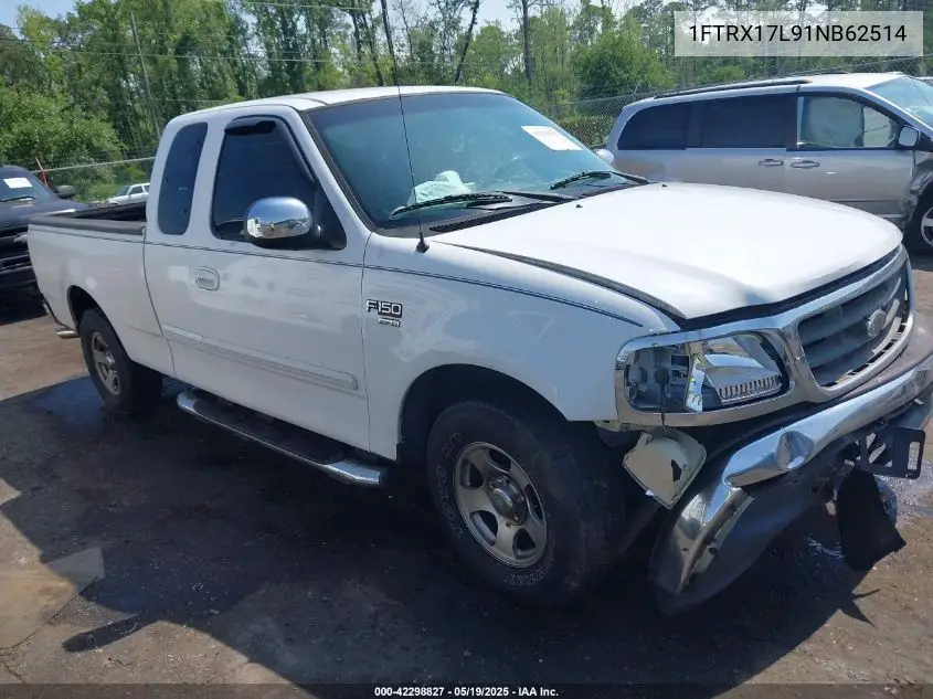 1FTRX17L91NB62514 2001 Ford F-150 Lariat/Xl/Xlt