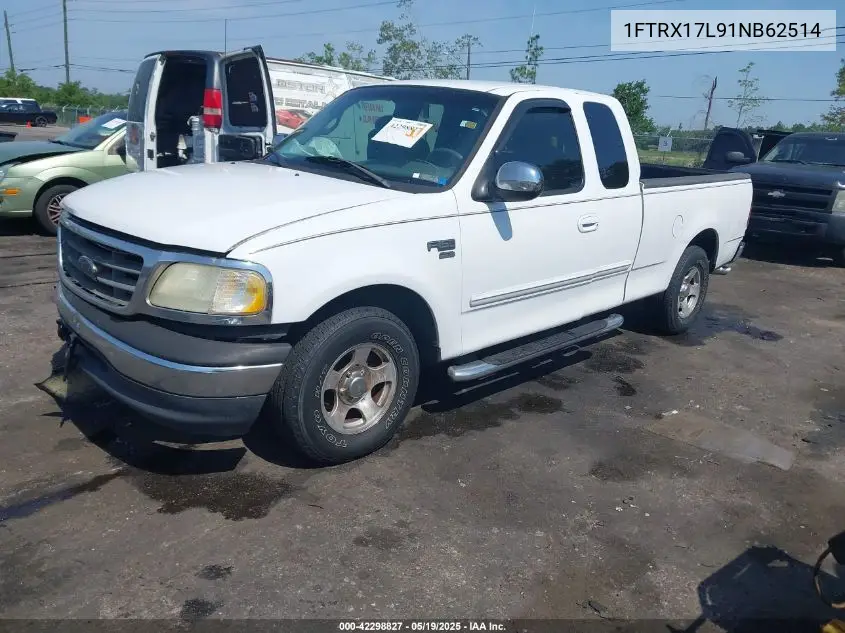 1FTRX17L91NB62514 2001 Ford F-150 Lariat/Xl/Xlt