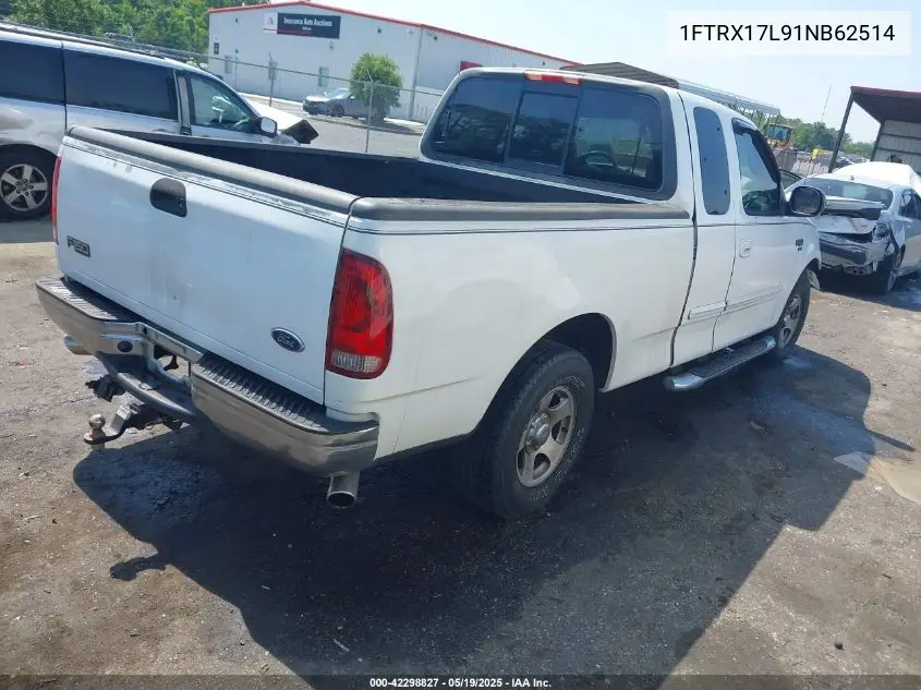 1FTRX17L91NB62514 2001 Ford F-150 Lariat/Xl/Xlt