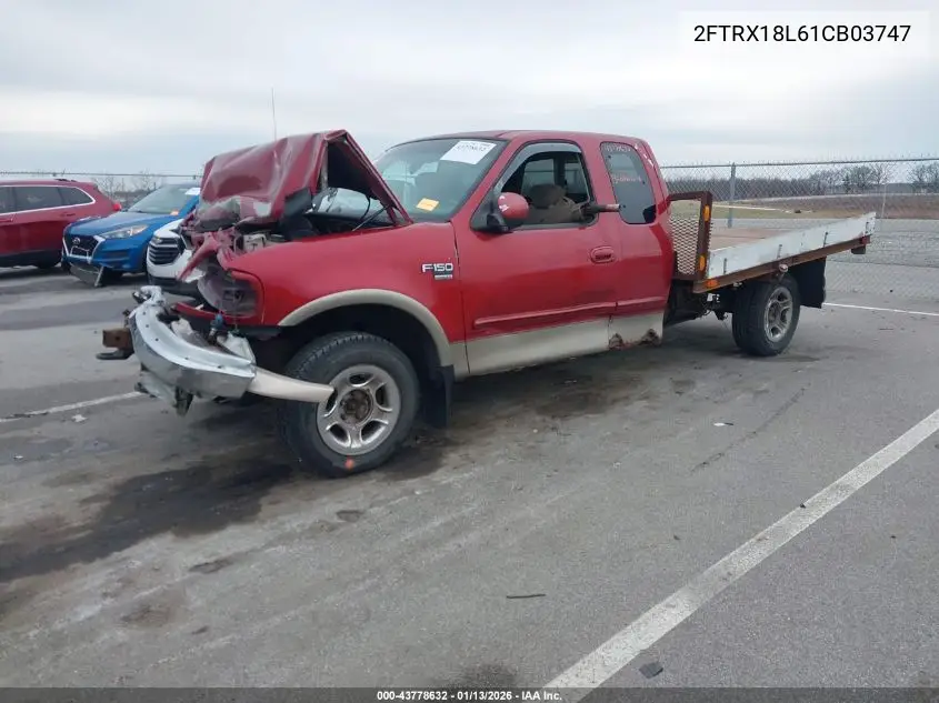 2FTRX18L61CB03747 2001 Ford F-150 Lariat/Xl/Xlt