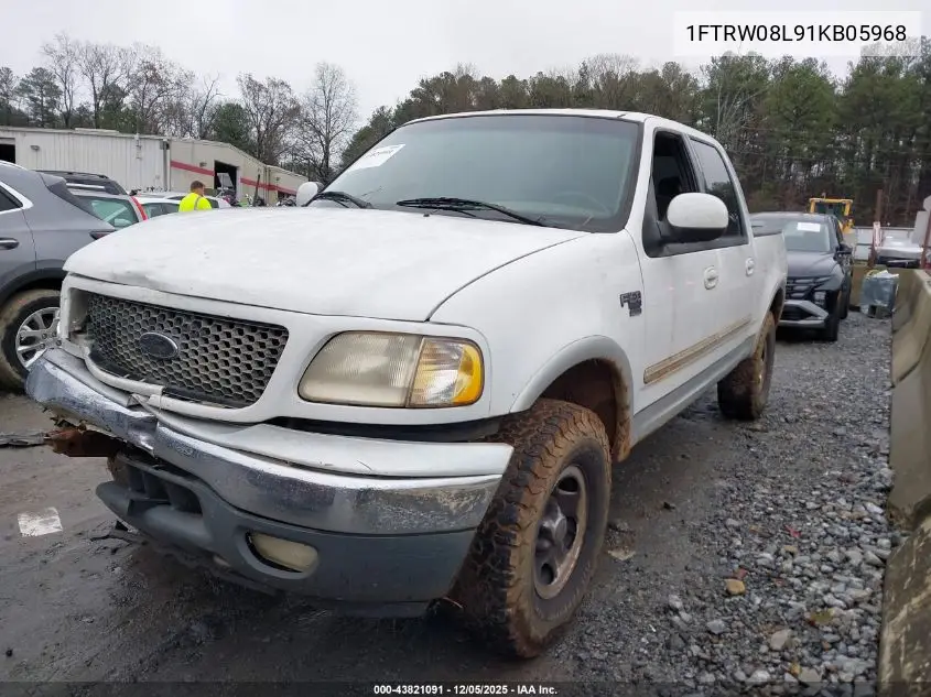 1FTRW08L91KB05968 2001 Ford F-150 King Ranch Edition/Lariat/Xlt