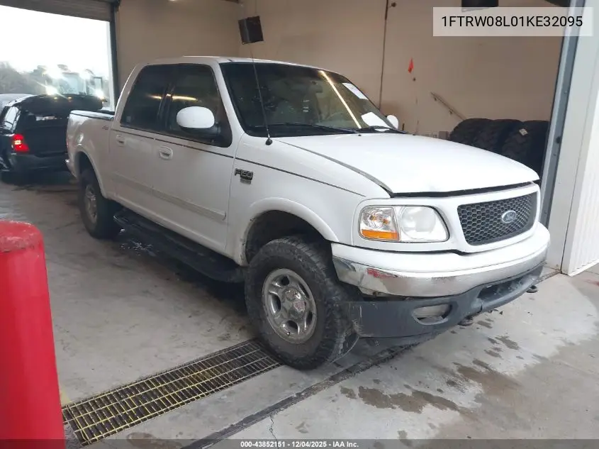 1FTRW08L01KE32095 2001 Ford F-150 King Ranch Edition/Lariat/Xlt