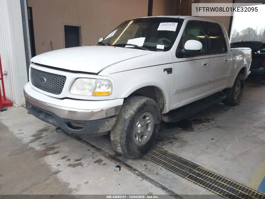 1FTRW08L01KE32095 2001 Ford F-150 King Ranch Edition/Lariat/Xlt