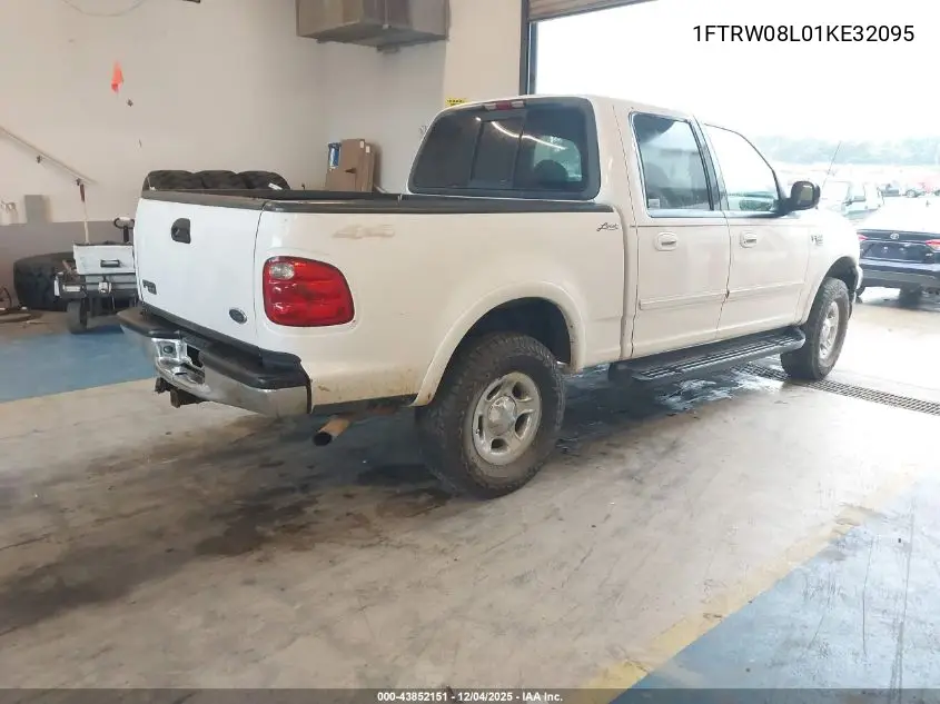 1FTRW08L01KE32095 2001 Ford F-150 King Ranch Edition/Lariat/Xlt