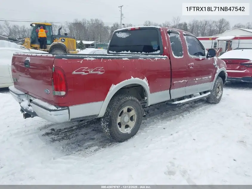 1FTRX18L71NB47542 2001 Ford F-150 Lariat/Xl/Xlt