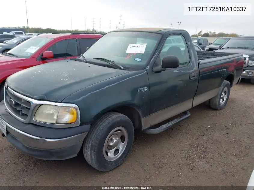 1FTZF17251KA10337 2001 Ford F-150 Xl/Xlt