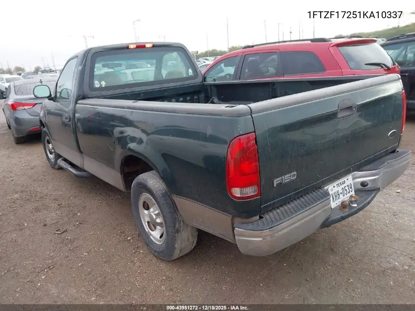 1FTZF17251KA10337 2001 Ford F-150 Xl/Xlt
