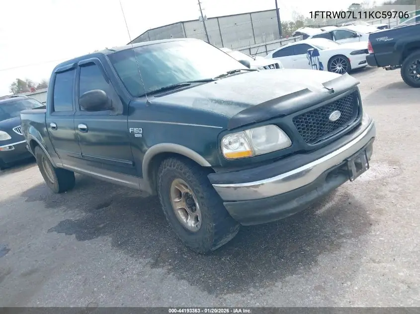 1FTRW07L11KC59706 2001 Ford F-150 Harley-Davidson Edition/King Ranch Edition/Lariat/Xlt