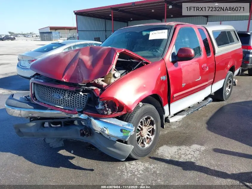 1FTRX17232NA86071 2002 Ford F-150 Xl/Xlt