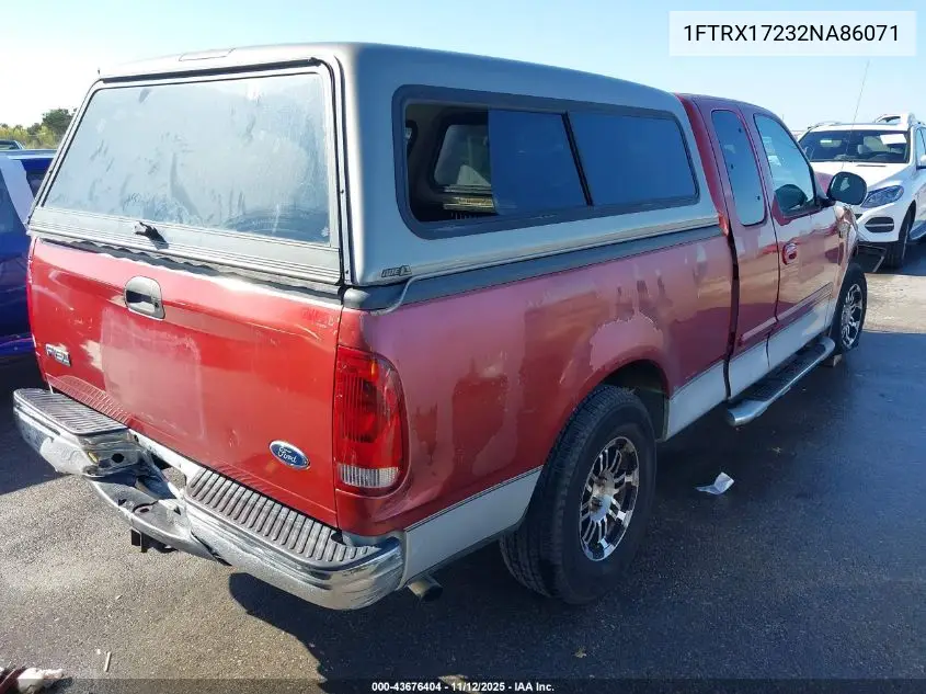 1FTRX17232NA86071 2002 Ford F-150 Xl/Xlt