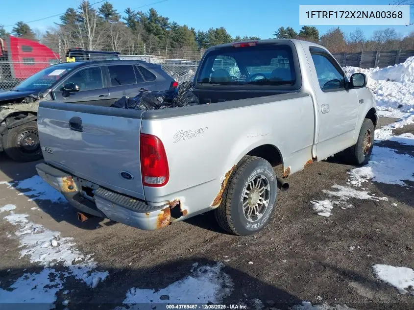 1FTRF172X2NA00368 2002 Ford F-150 Xl/Xlt