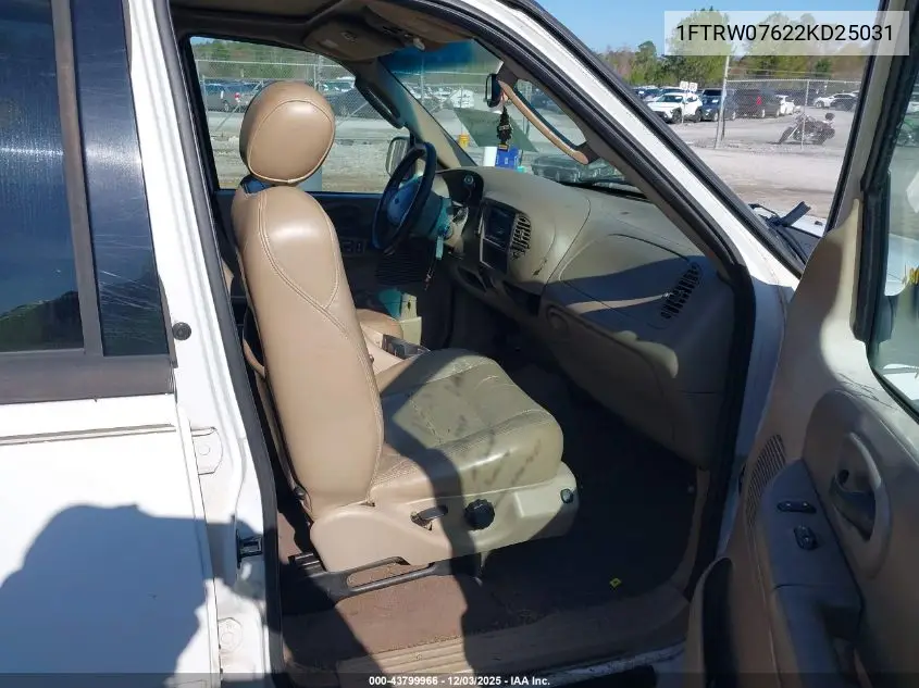 1FTRW07622KD25031 2002 Ford F-150 Lariat/Xlt