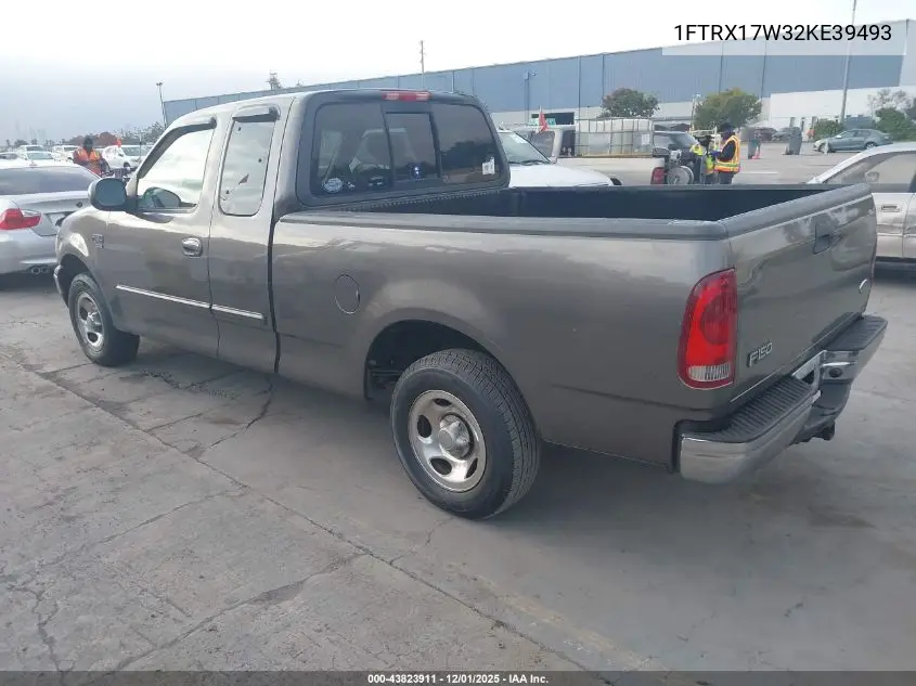 1FTRX17W32KE39493 2002 Ford F-150 Lariat/Xl/Xlt