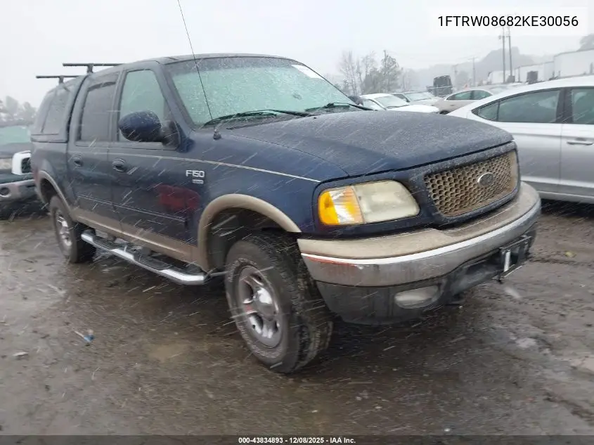 1FTRW08682KE30056 2002 Ford F-150 Lariat/Xlt