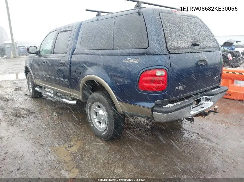 1FTRW08682KE30056 2002 Ford F-150 Lariat/Xlt