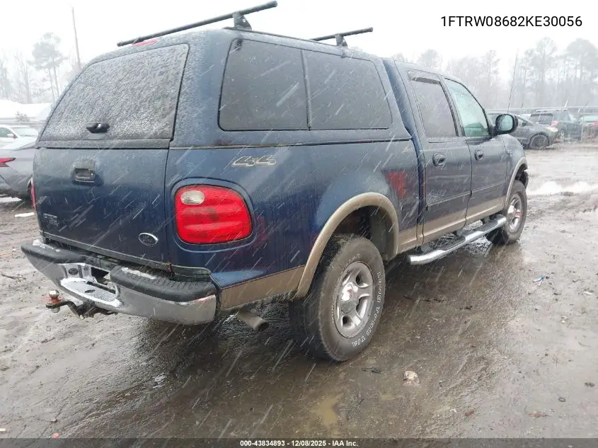 1FTRW08682KE30056 2002 Ford F-150 Lariat/Xlt