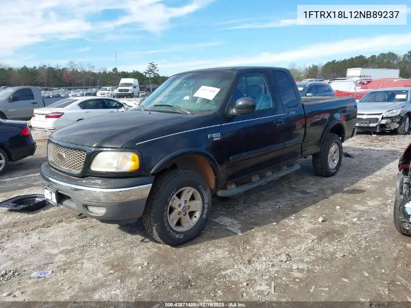 1FTRX18L12NB89237 2002 Ford F-150 Lariat/Xl/Xlt