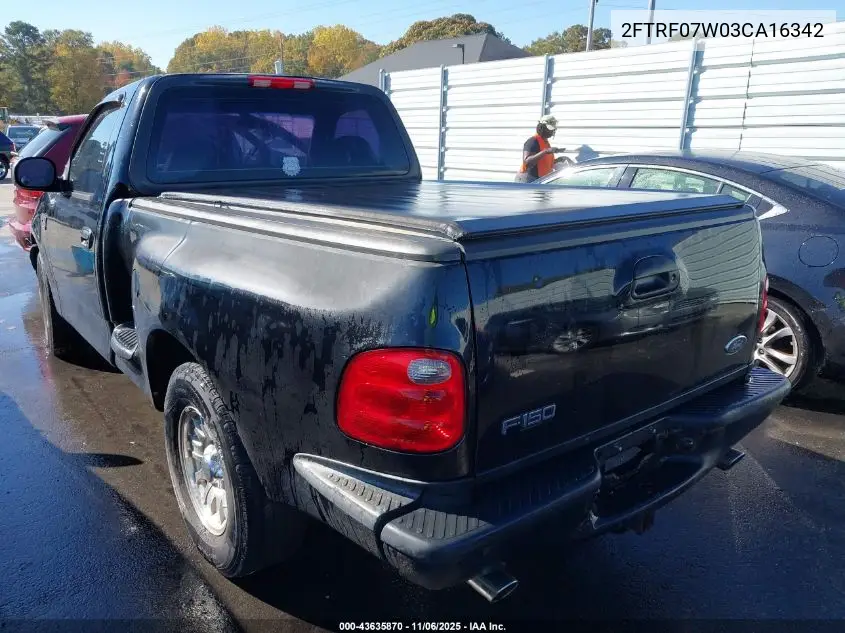 2FTRF07W03CA16342 2003 Ford F-150 Xl/Xlt