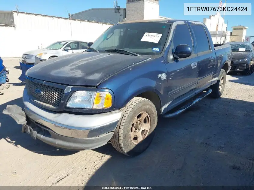 1FTRW07673KC24424 2003 Ford F-150 Lariat/Xlt