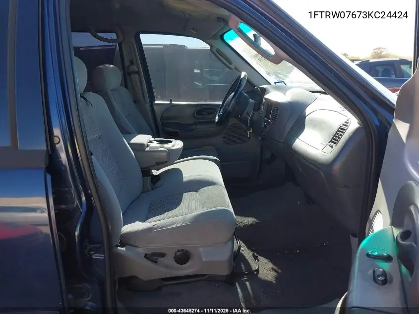 1FTRW07673KC24424 2003 Ford F-150 Lariat/Xlt