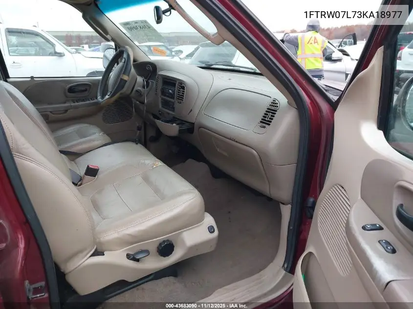 1FTRW07L73KA18977 2003 Ford F-150 Lariat/Xlt