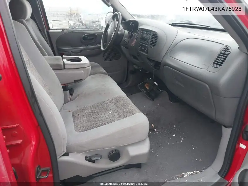 1FTRW07L43KA75928 2003 Ford F-150 Lariat/Xlt