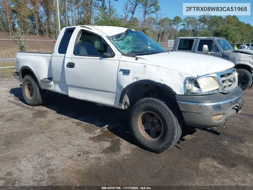 2FTRX08W83CA51965 2003 Ford F-150 Lariat/Xl/Xlt