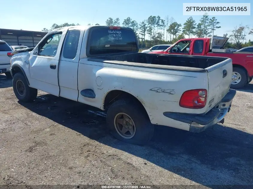2FTRX08W83CA51965 2003 Ford F-150 Lariat/Xl/Xlt