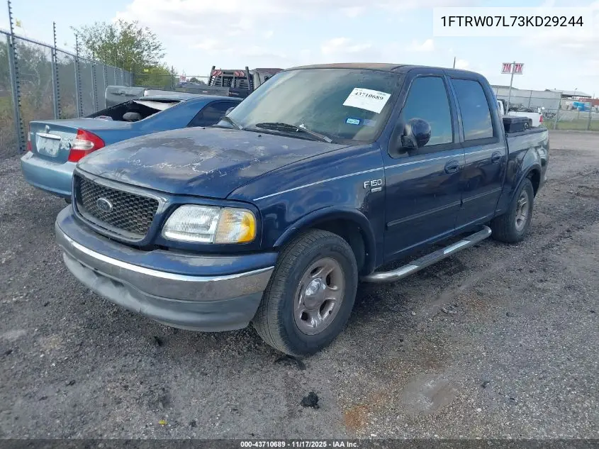 1FTRW07L73KD29244 2003 Ford F-150 Lariat/Xlt