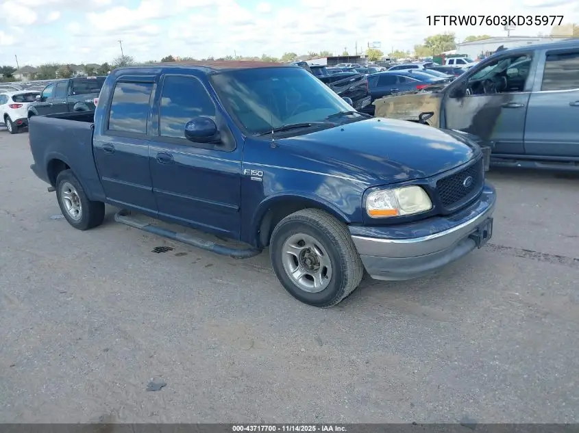 1FTRW07603KD35977 2003 Ford F-150 Lariat/Xlt