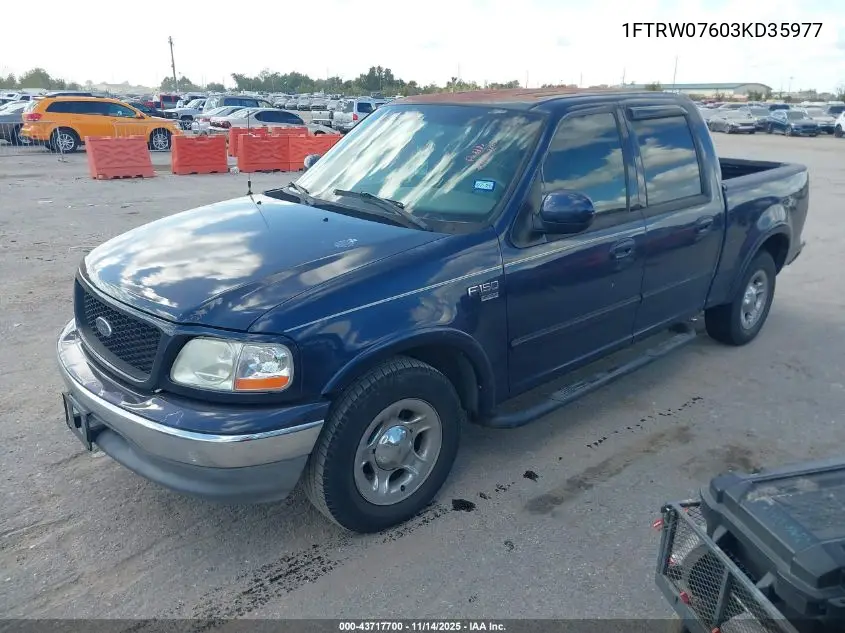 1FTRW07603KD35977 2003 Ford F-150 Lariat/Xlt