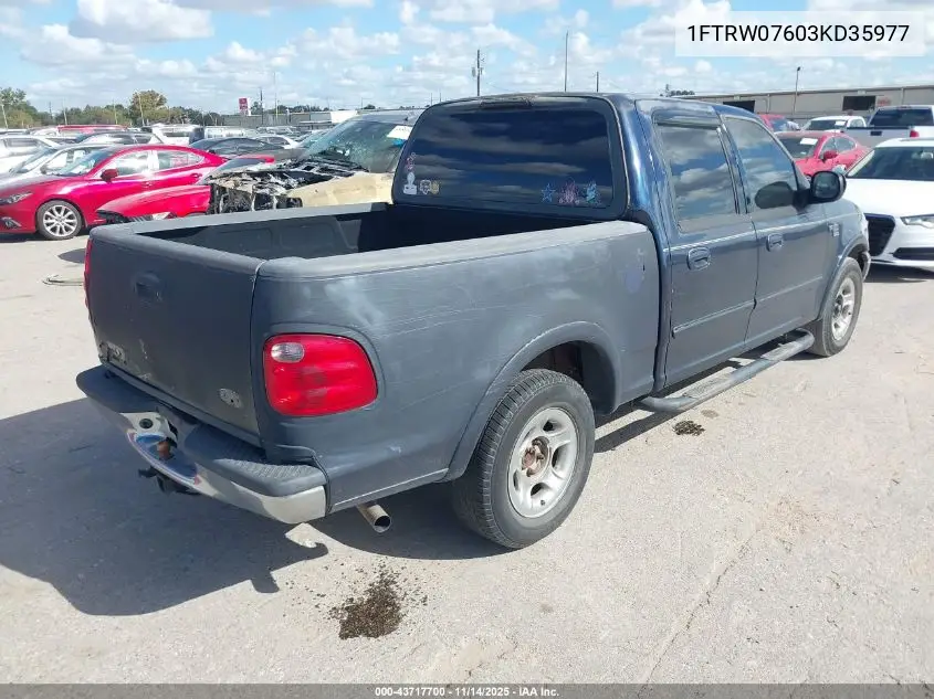 1FTRW07603KD35977 2003 Ford F-150 Lariat/Xlt