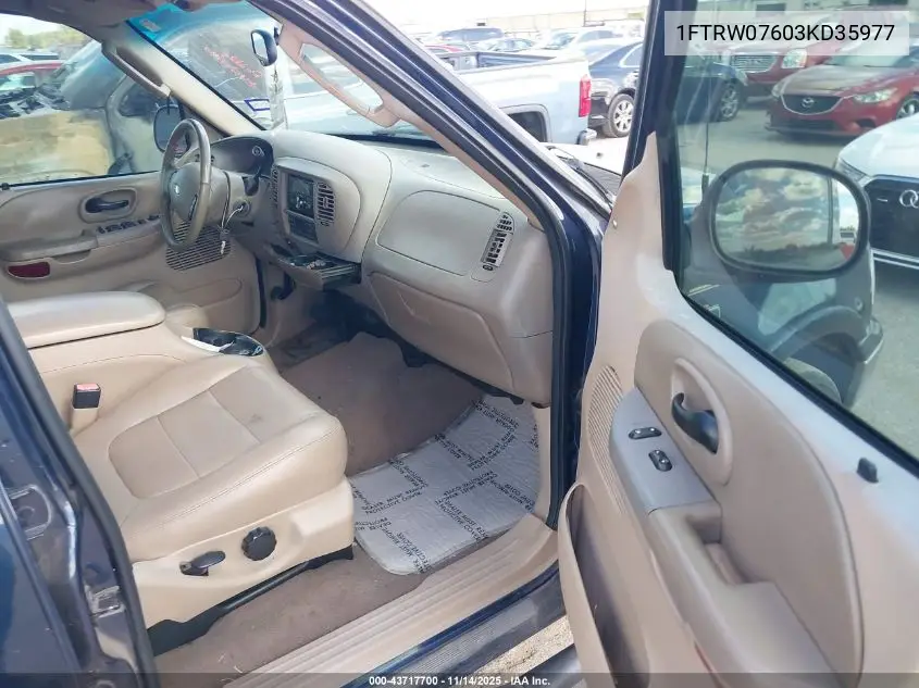 1FTRW07603KD35977 2003 Ford F-150 Lariat/Xlt