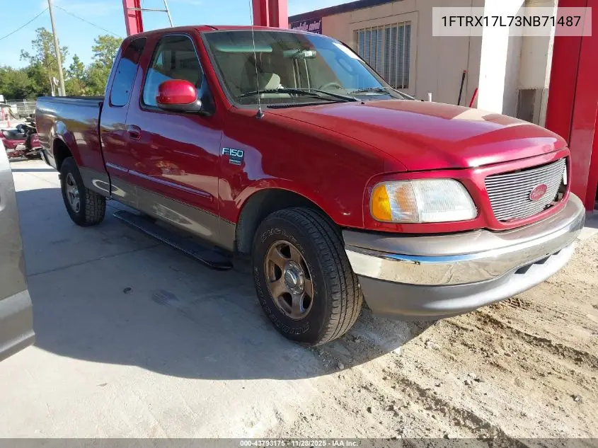 1FTRX17L73NB71487 2003 Ford F-150 Lariat/Xl/Xlt