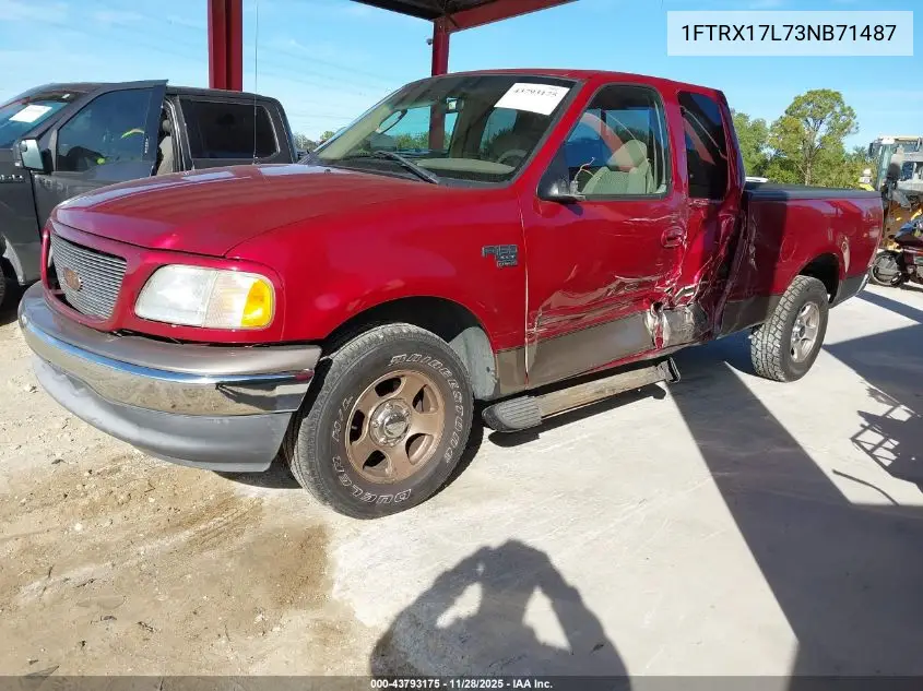 1FTRX17L73NB71487 2003 Ford F-150 Lariat/Xl/Xlt