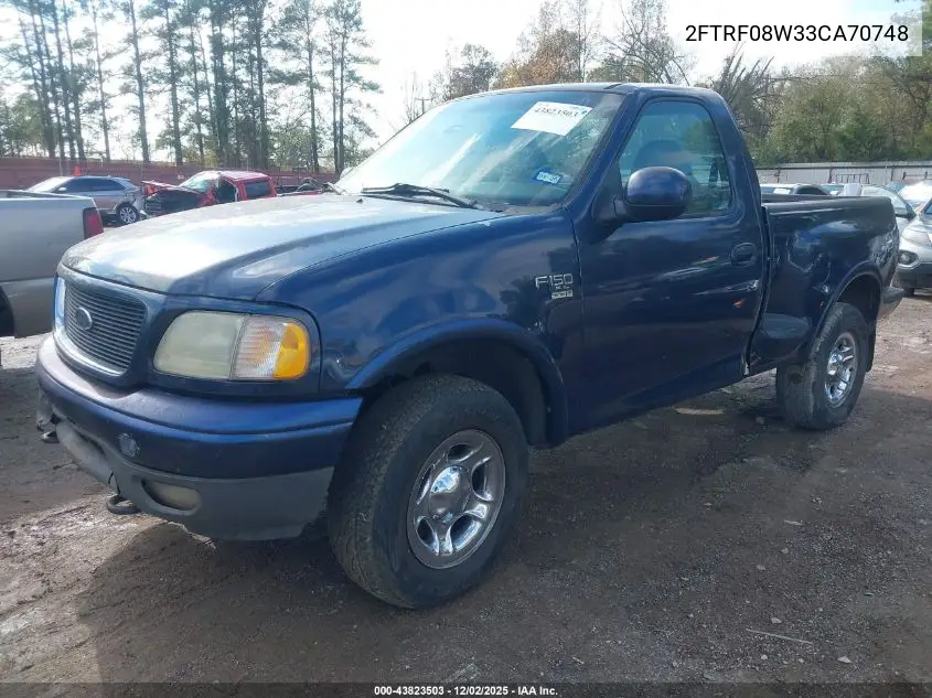2FTRF08W33CA70748 2003 Ford F-150 Xl/Xlt