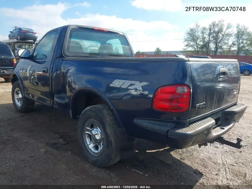 2FTRF08W33CA70748 2003 Ford F-150 Xl/Xlt