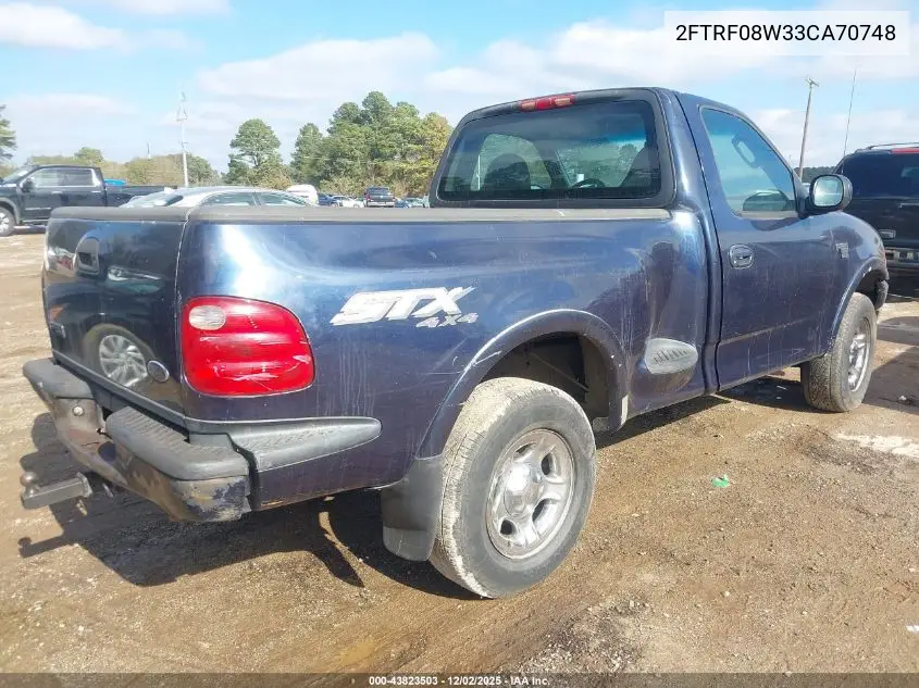 2FTRF08W33CA70748 2003 Ford F-150 Xl/Xlt