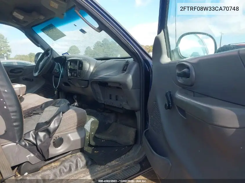 2FTRF08W33CA70748 2003 Ford F-150 Xl/Xlt