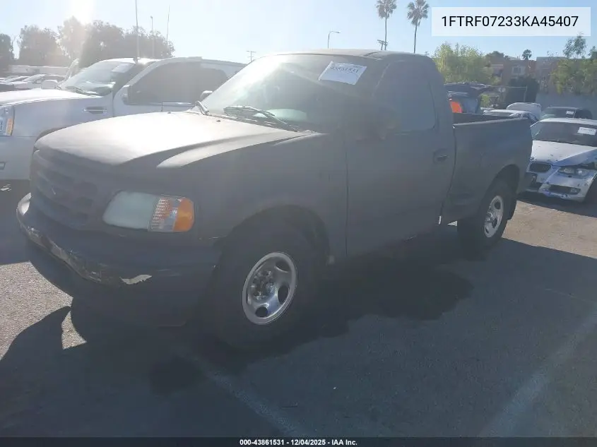 1FTRF07233KA45407 2003 Ford F-150 Xl/Xlt
