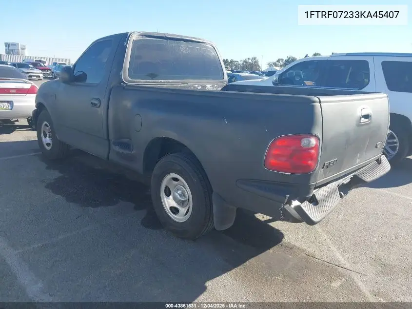 1FTRF07233KA45407 2003 Ford F-150 Xl/Xlt