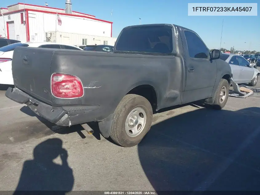 1FTRF07233KA45407 2003 Ford F-150 Xl/Xlt