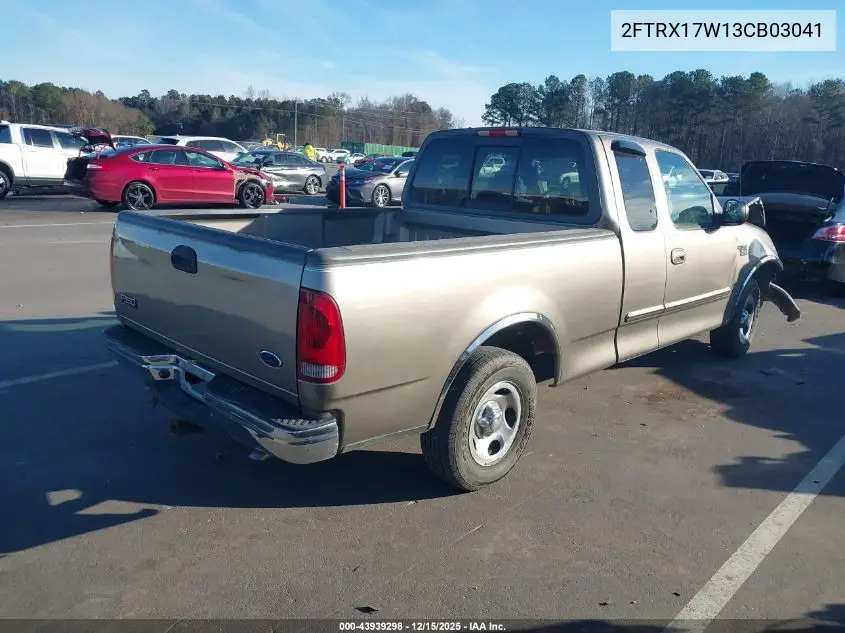 2FTRX17W13CB03041 2003 Ford F-150 Lariat/Xl/Xlt