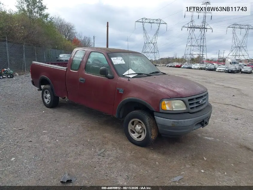 1FTRX18W63NB11743 2003 Ford F-150 Lariat/Xl/Xlt