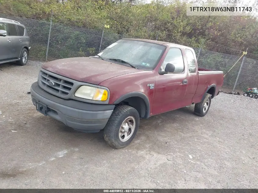 1FTRX18W63NB11743 2003 Ford F-150 Lariat/Xl/Xlt