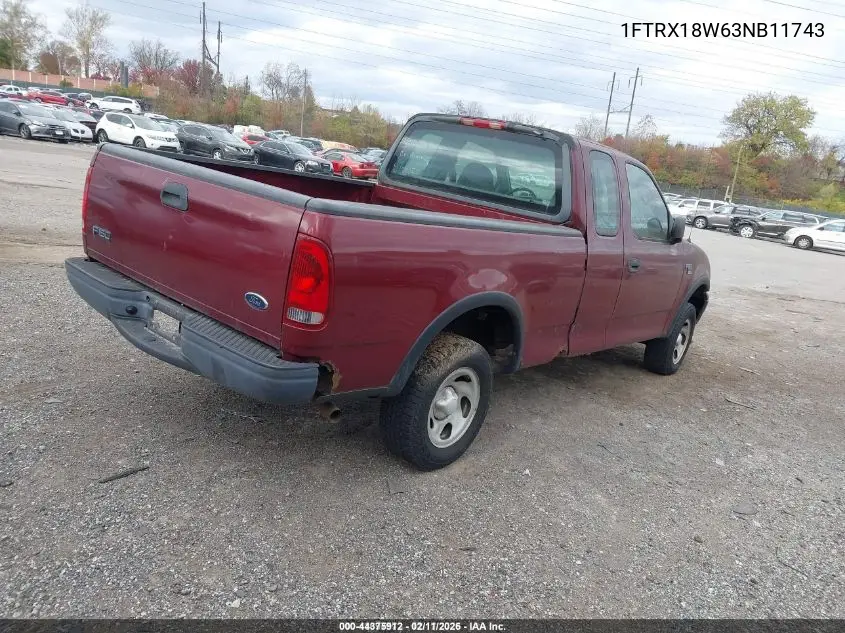 1FTRX18W63NB11743 2003 Ford F-150 Lariat/Xl/Xlt