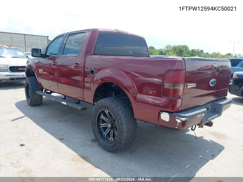 1FTPW12594KC50021 2004 Ford F-150 Lariat/Xlt