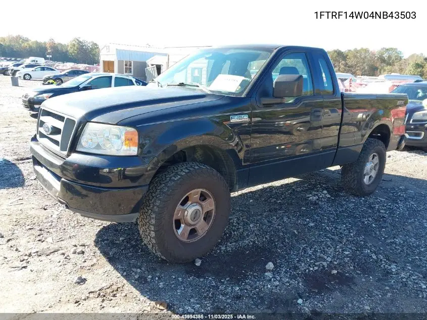 1FTRF14W04NB43503 2004 Ford F-150 Stx/Xl/Xlt